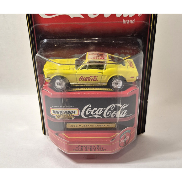 Vintage Matchbox Collectibles Coca Cola 1968 Mustang Cobra Jet 1:64 Diecast - Picture 2 of 9